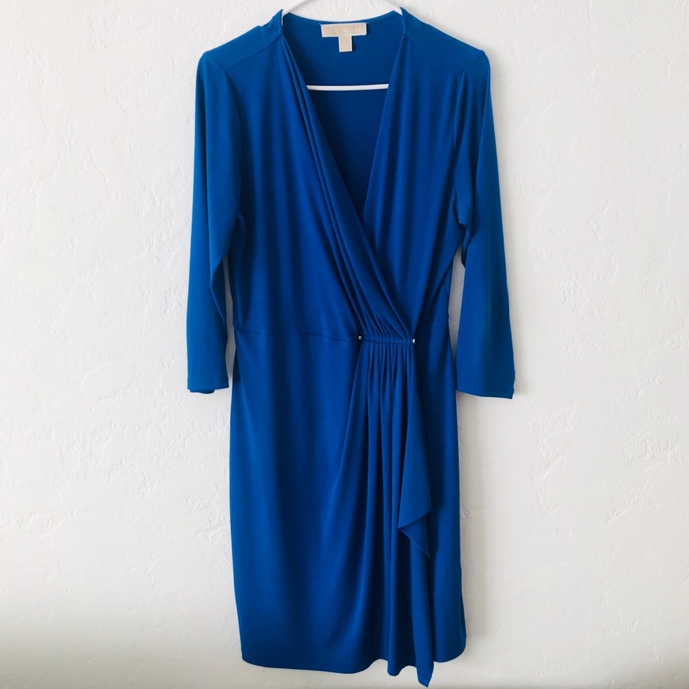 Cobalt Blue Michael Kors Wrap Dress